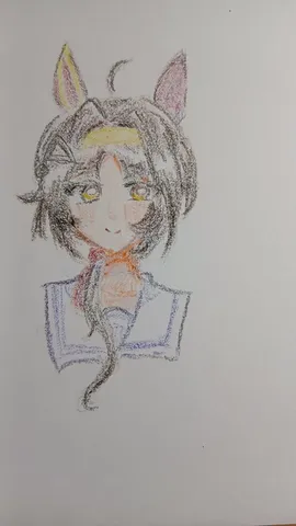 描きたてほやほや、透明感のある表情