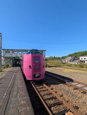 異世界への入り口？不思議なピンク列車