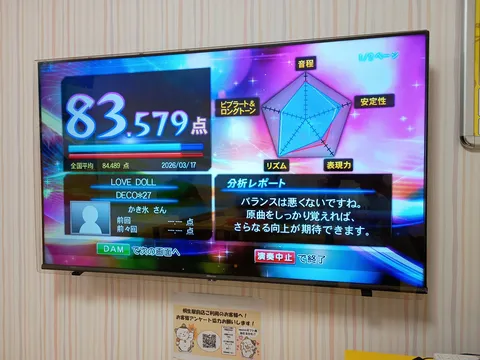 歌声が形になる精密採点