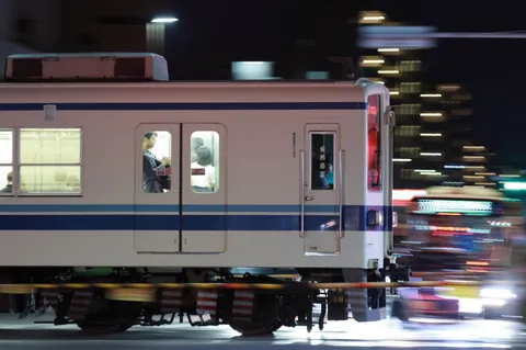 夜を駆ける列車の残像