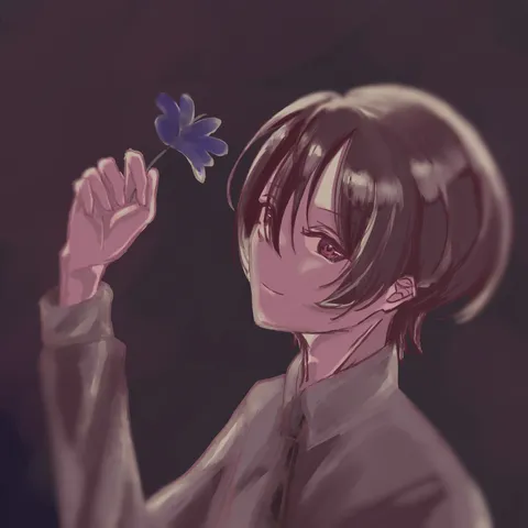 青い花と淡い光の秘密