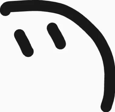 恥じらいカーブと点の影