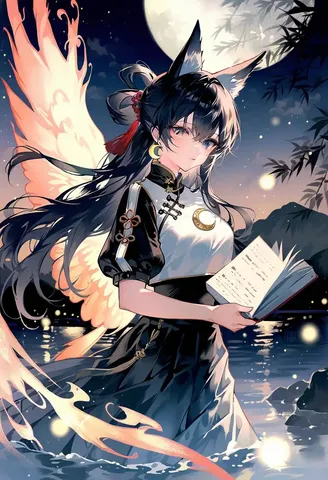 月と翼、静かなる読書
