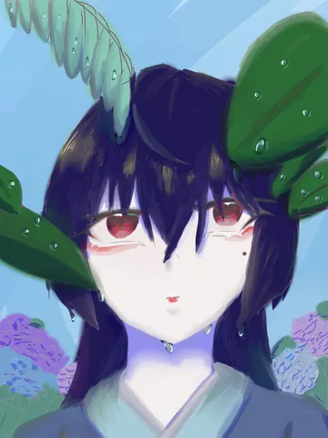雨粒と紫陽花の憂鬱
