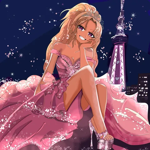 きらめきの夜に咲くドレス