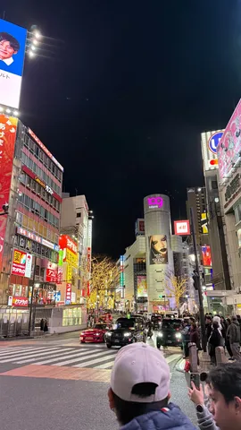 ネオンが煌めく交差点、夢路を辿る夜