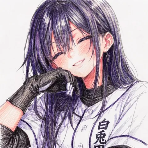 静かな微笑みの一瞬