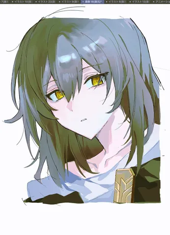 憂いを帯びた黄昏の視線