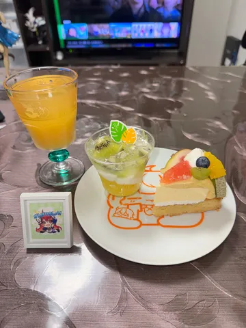 至福のひととき、フルーツたっぷりデザート