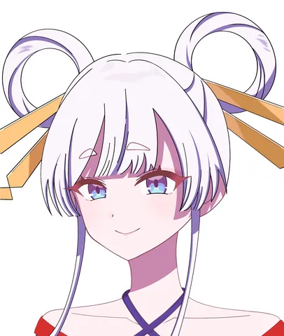 儚げな美少女の微笑み