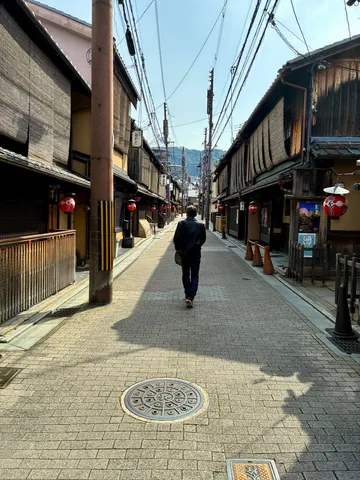 古都の風情、石畳の小道