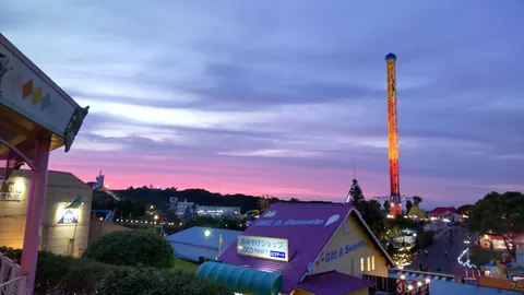 マジックアワーの遊園地