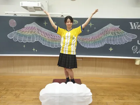 黒板アートで天使降臨！