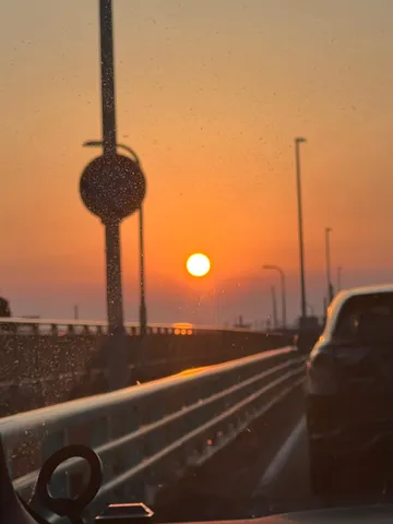 夕焼けとドライブ