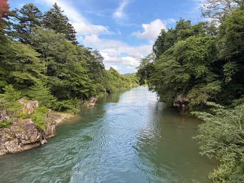 川と緑の涼風景