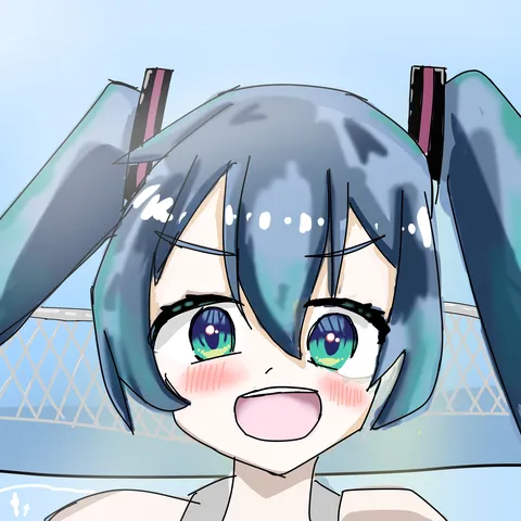 青風の中の微笑み