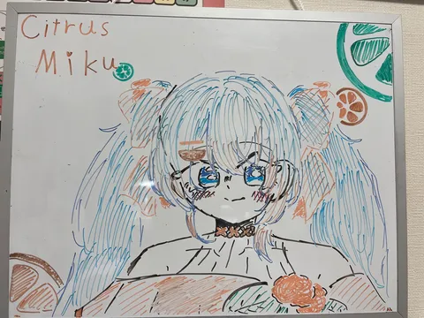 シトラスミクの爽やかイラスト