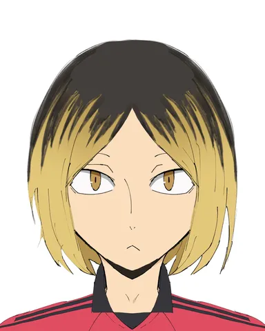 アニメキャラ風のクールなポートレート