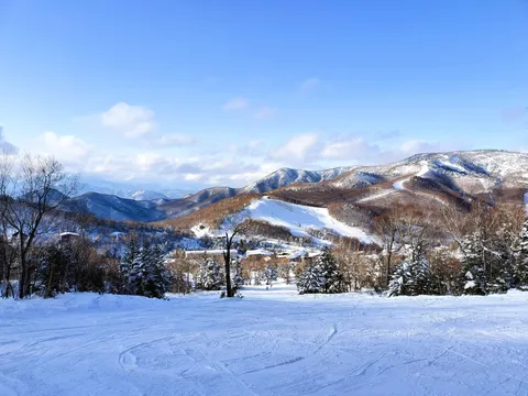 広がる白銀のスキー場