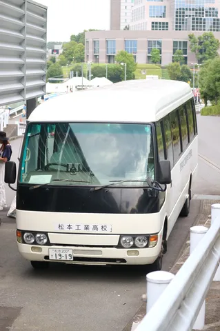 松本工業高校への送迎バス