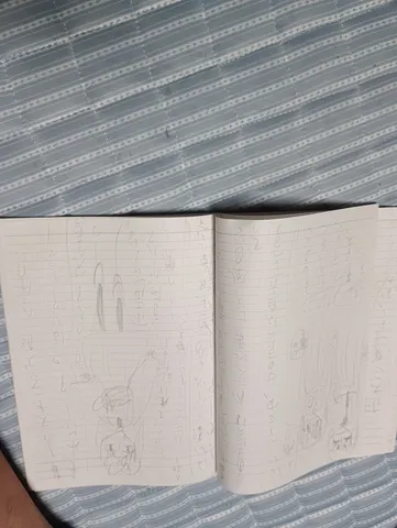 懐かしい落書き帳の風景