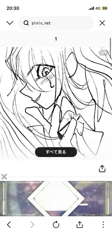 線画から滲む、微かな物語