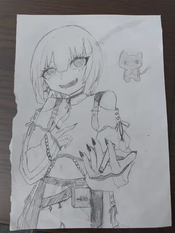 妖しい魅力を放つ少女と黒猫
