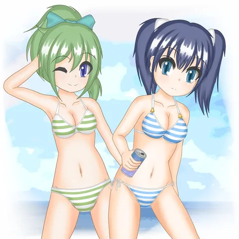 夏の思い出、笑顔と青い空