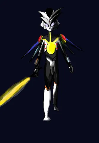 ヒロインが武器を持って迫ってくる様子