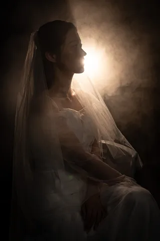 ベールに包まれた光の bride