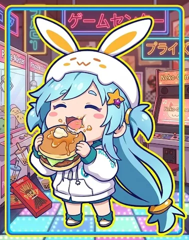 ゲームセンターでごちそうタイム！