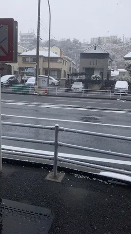 雪化粧の街並み、静かな一日