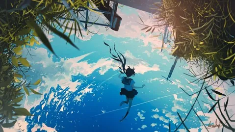 空に舞う、逆さまの夢