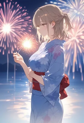 夏の夜空に咲く、光の花
