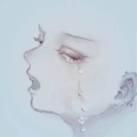 涙の粒、静かなる感情