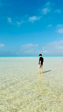 どこまでも続く、蒼と碧の境界線