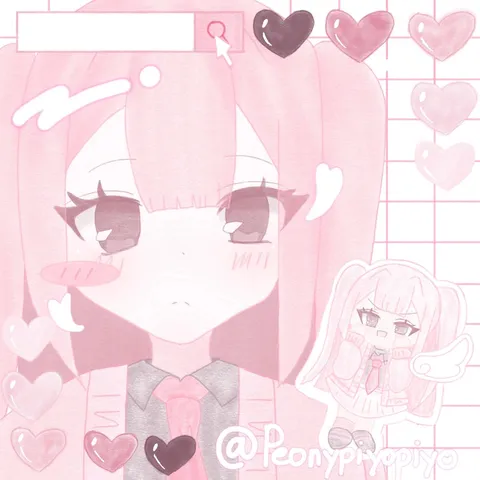 ピンク色の甘い世界