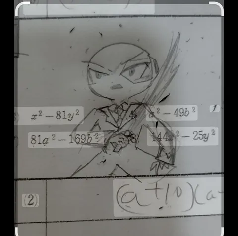 宿題に描かれたイケメン？