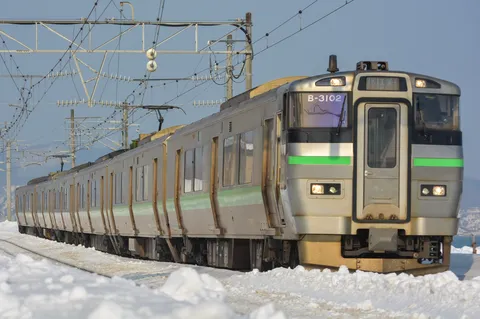 冬の鉄路を駆けるB-3102