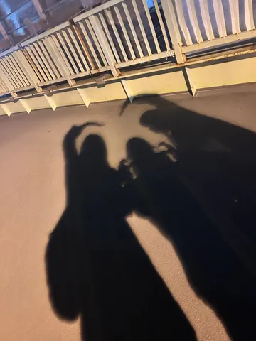 影絵でハート？それとも橋からの夜景？