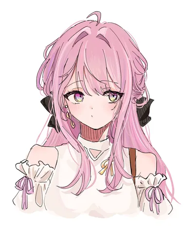 淡いピンクの髪に誘われて