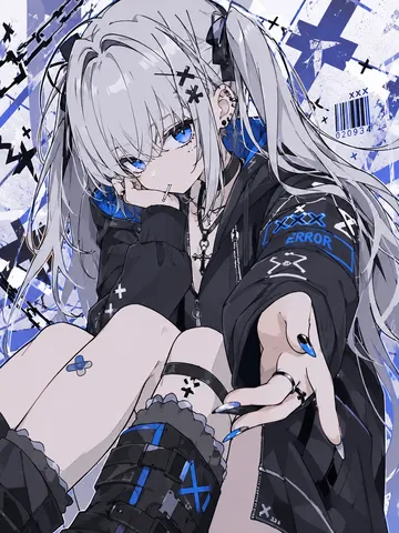 硬質な青が彩る世界観