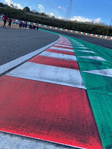 サーキットの鮮やかなコントラスト