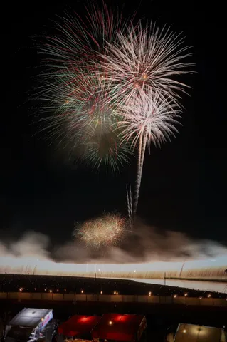 夜空に咲く光の花