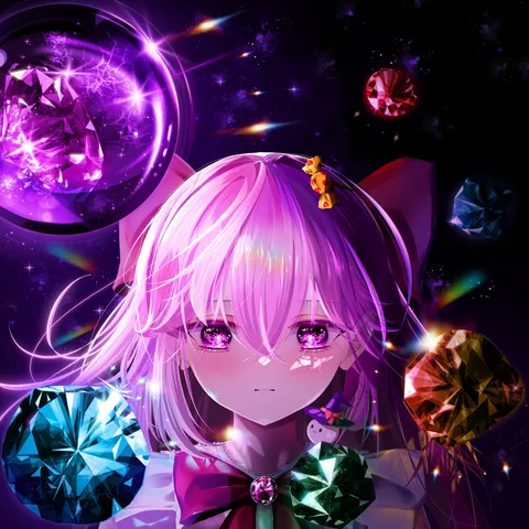 輝く瞳と星屑の宝石
