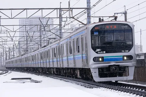 都心の降雪とZ10編成