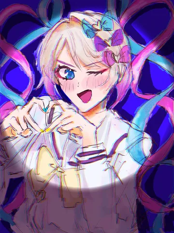 きゅん♡ハートビーム発射！