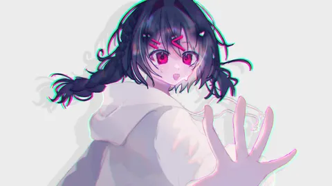 サイバーパンクな雨粒に濡れた瞳