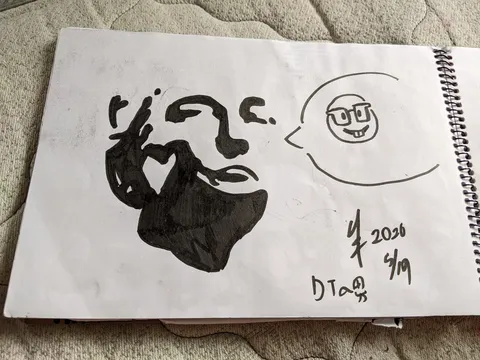 思考する顔と、おしゃべりな顔