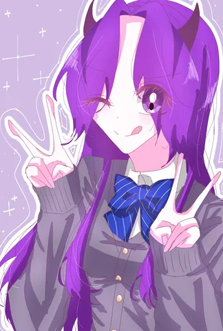 いたずらウィンクとWピース